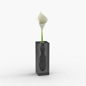 modern vase flower 3d model