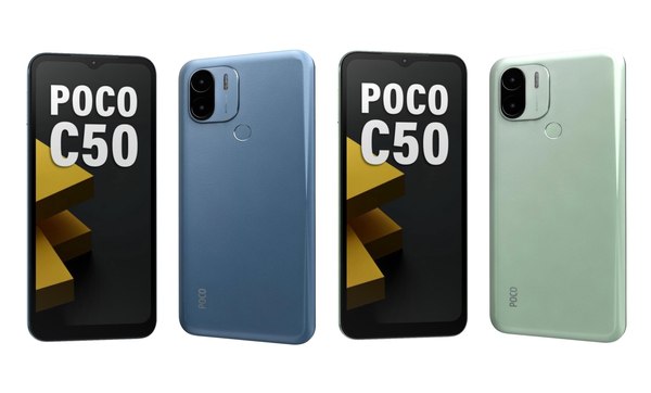 3D Xiaomi Poco C50 Blue And Green model