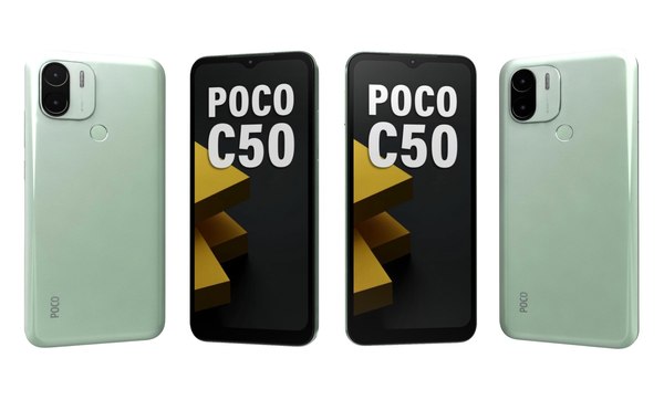 3D Xiaomi Poco C50 Blue And Green model - TurboSquid 2015650