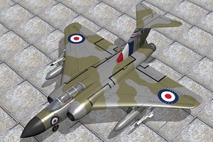 3d gloster javelin jet fighter