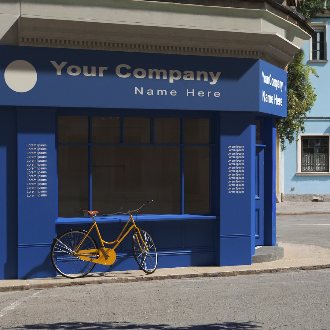 Ground Floor Corner Shop 3D model preview