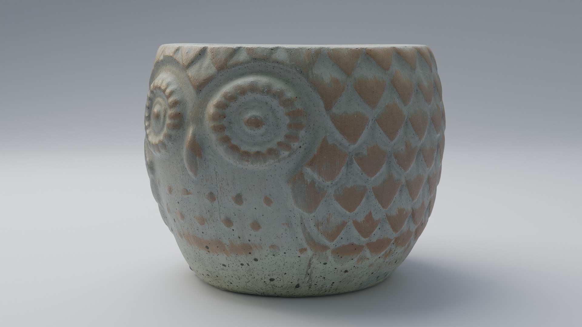 Owl flower pot 3D model https://p.turbosquid.com/ts-thumb/RL/9Ilc1y/Tg/rgb_0005/jpg/1675856283/1920x1080/fit_q87/7522f9b29bd68a8b55680f4a00721cd150f1b080/rgb_0005.jpg