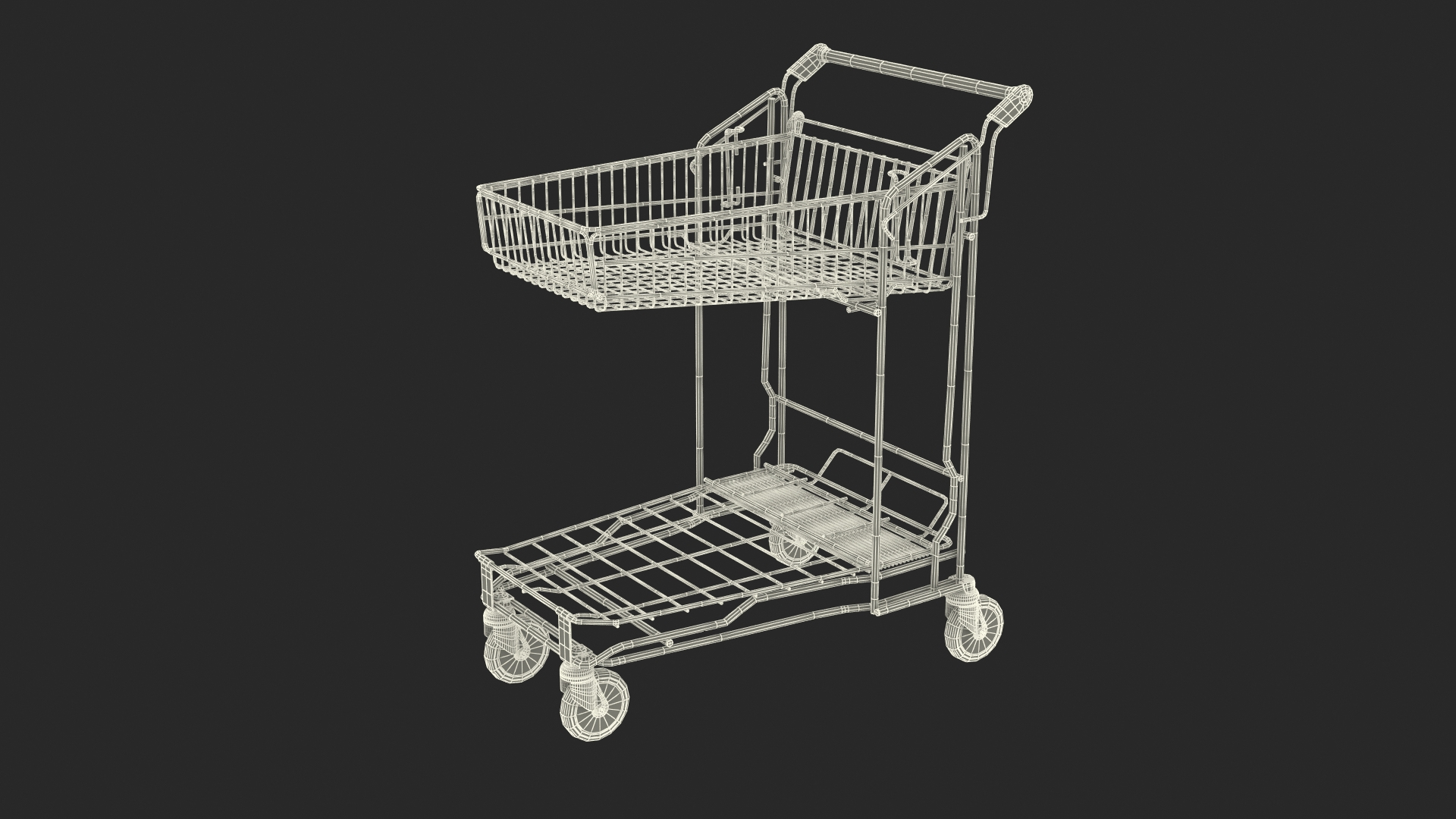Big Garden Centre Trolley 3D TurboSquid 2046453