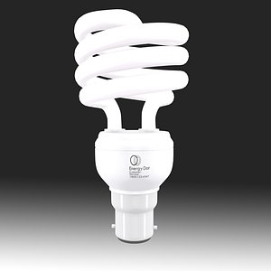 3d model of energy saving light bulb