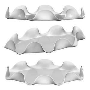 LARGE OVAL RUFFLE PLATTER 3D model