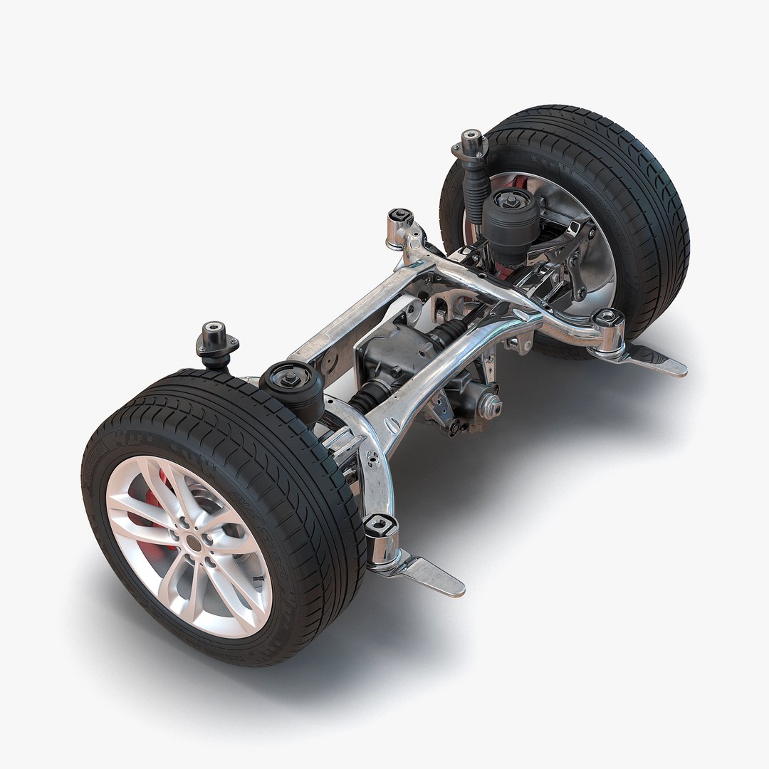 SUV Back Suspension 3D Model 3D model preview