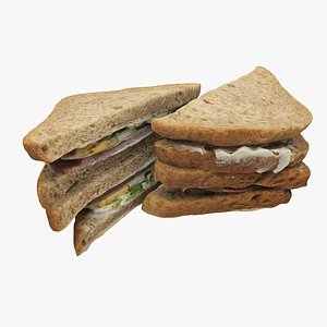 food sandwich 3D model