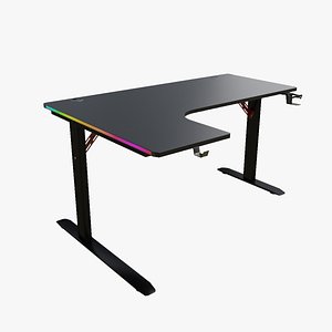 Corner Gaming Desk 3D model