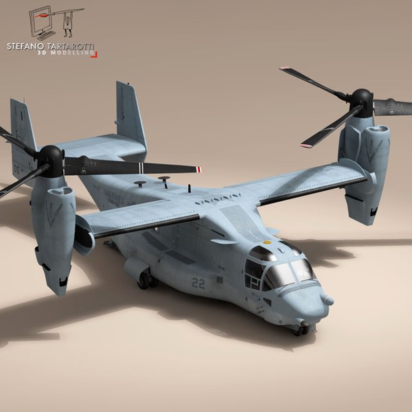 v-22 osprey marine helicopter 3ds