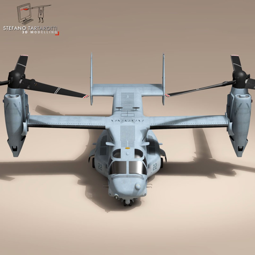 V-22 Osprey Marine Helicopter 3ds