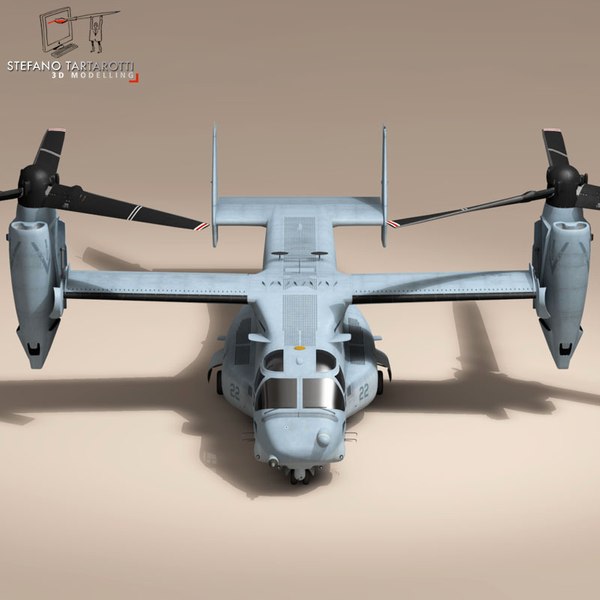 v-22 osprey marine helicopter 3ds