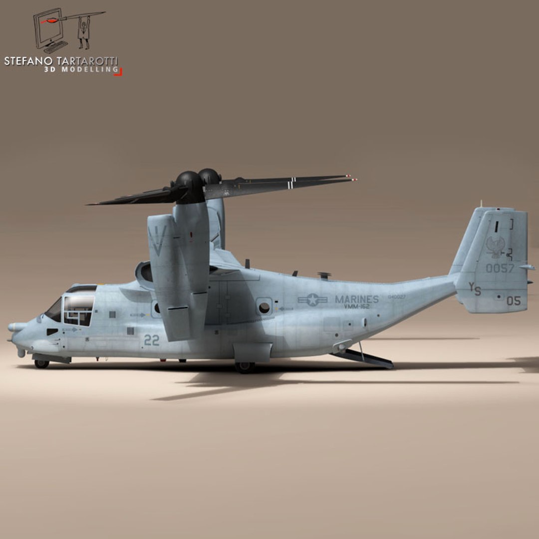 V-22 Osprey Marine Helicopter 3ds