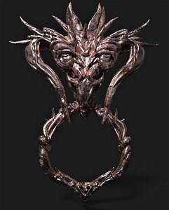 dragon head decoration ue4 3D model