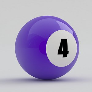 Pool Snooker Ball 4 3D model
