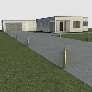 3D villa house model