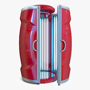 Vertical Solarium Tanning Bed 3D Model