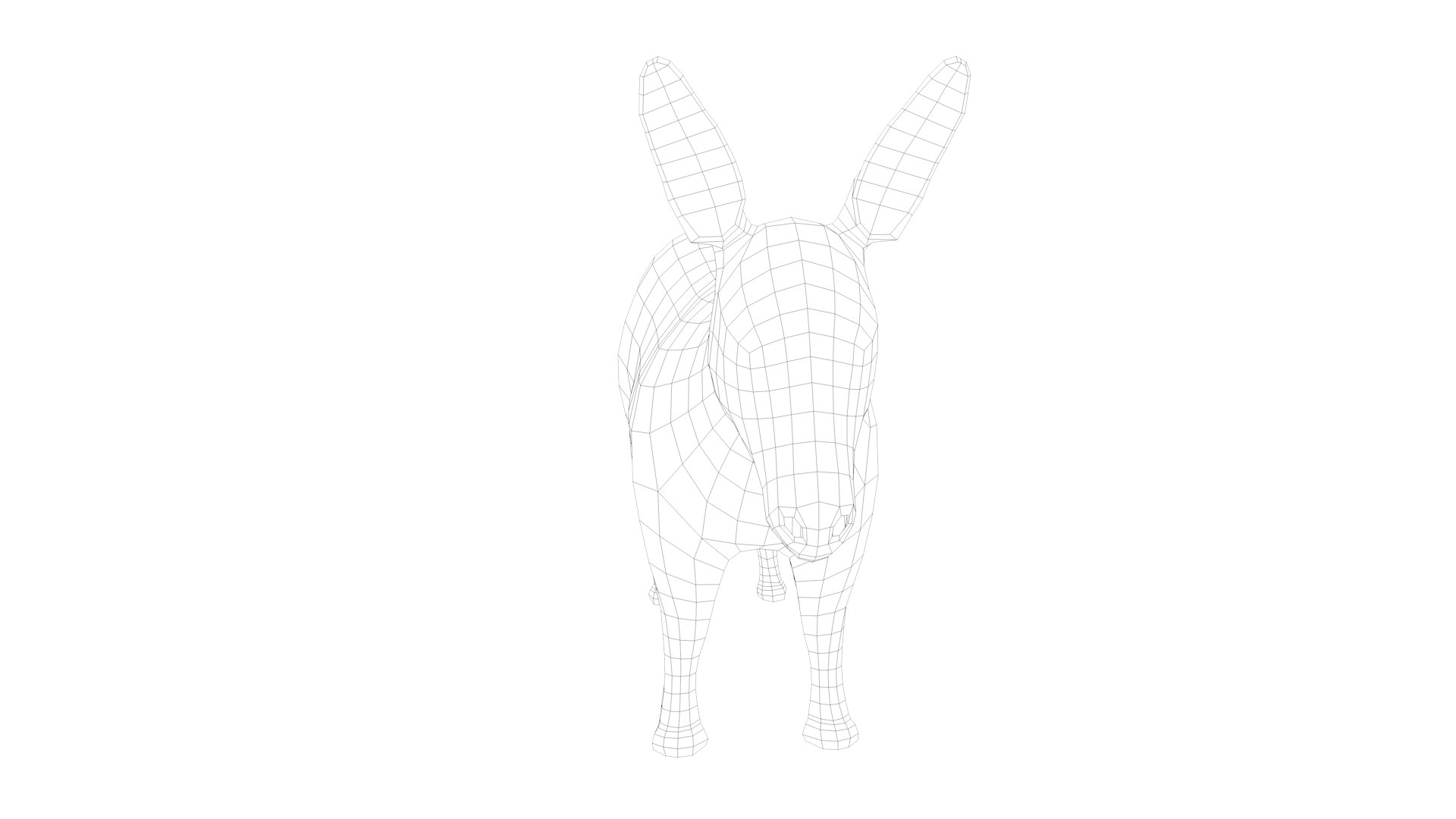 Geometric Donkey Animation Model - TurboSquid 1631785
