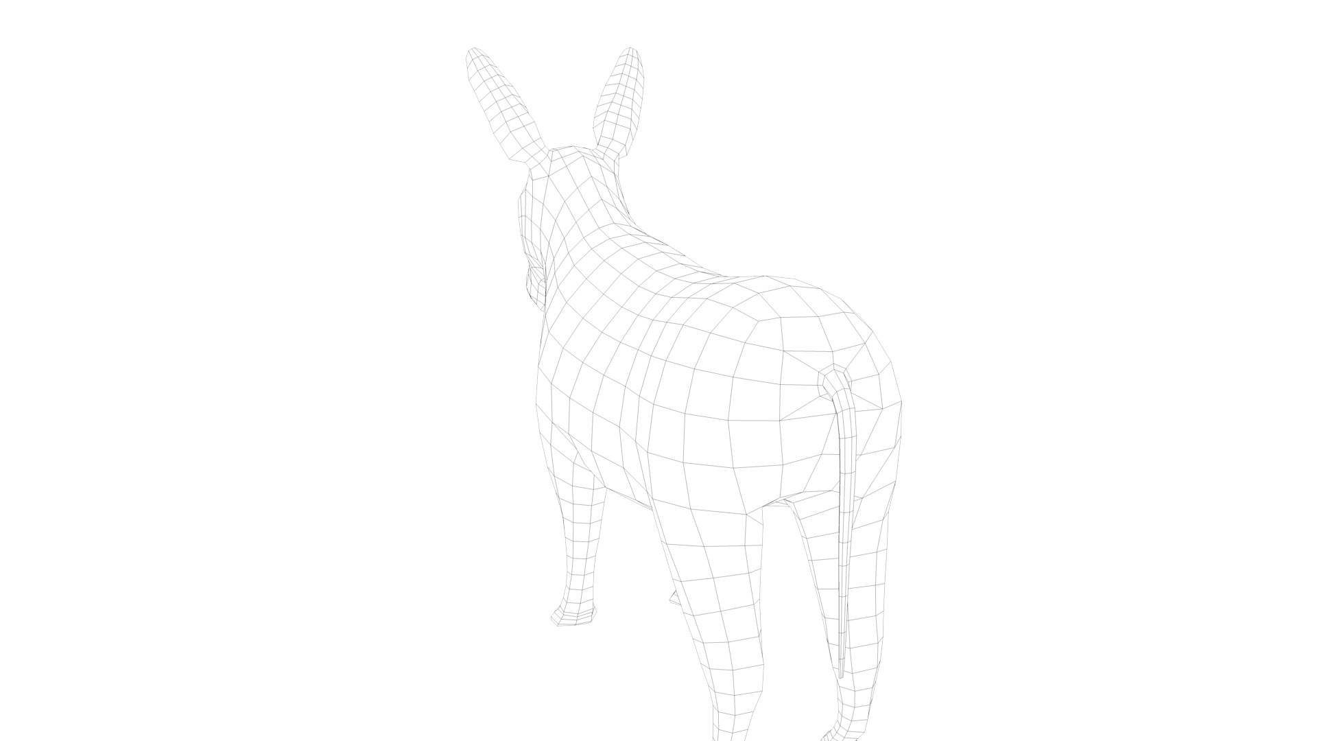 Geometric Donkey Animation Model - TurboSquid 1631785