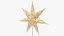 Standing Christmas Paper Stars Collection V1 3D model