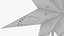 Standing Christmas Paper Stars Collection V1 3D model