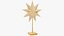 Standing Christmas Paper Stars Collection V1 3D model