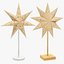 Standing Christmas Paper Stars Collection V1 3D model
