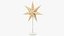 Standing Christmas Paper Stars Collection V1 3D model
