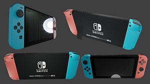 3D nintendo switch model