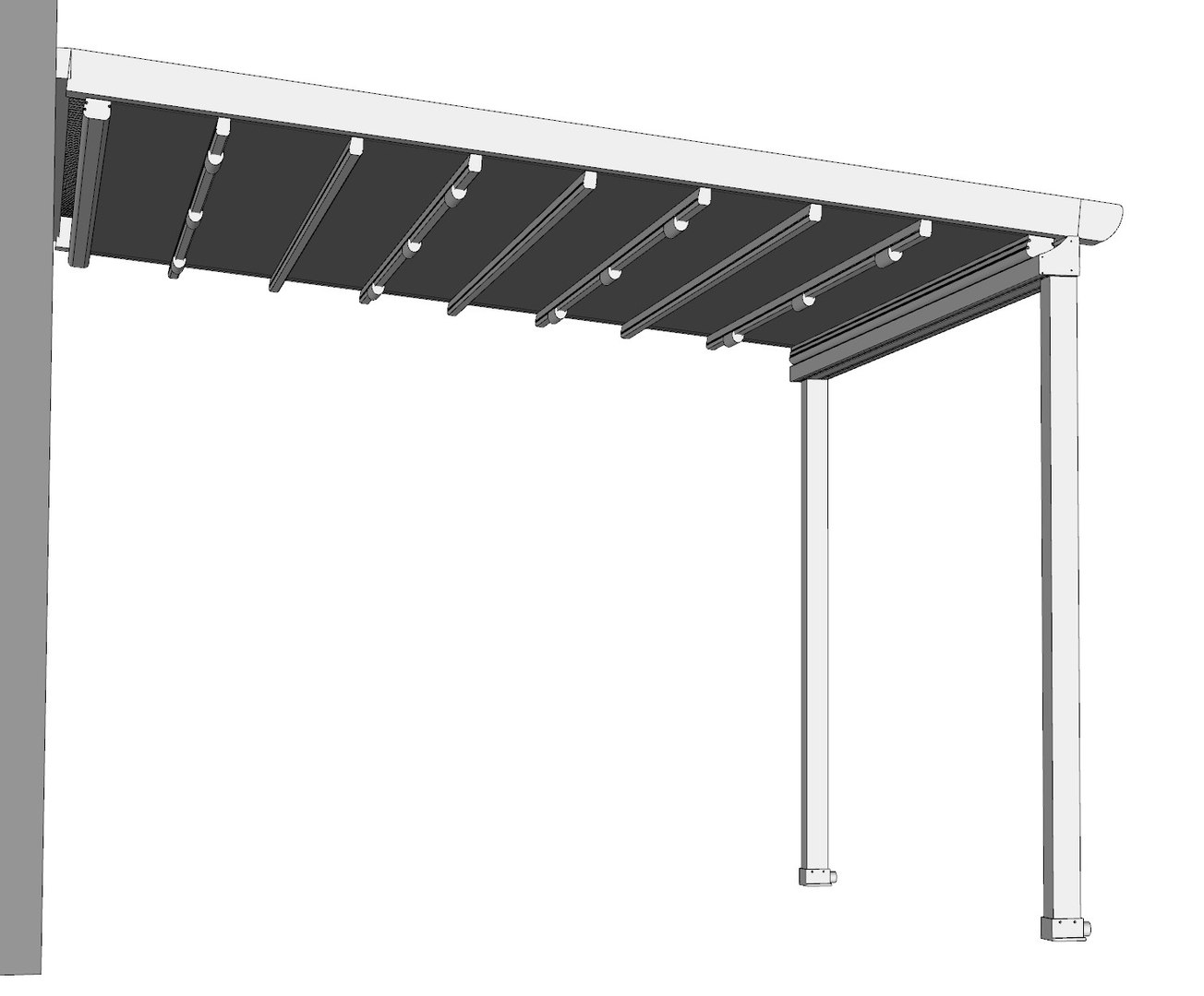 Motorized Pergola System Standart 3d - Turbosquid 1819436