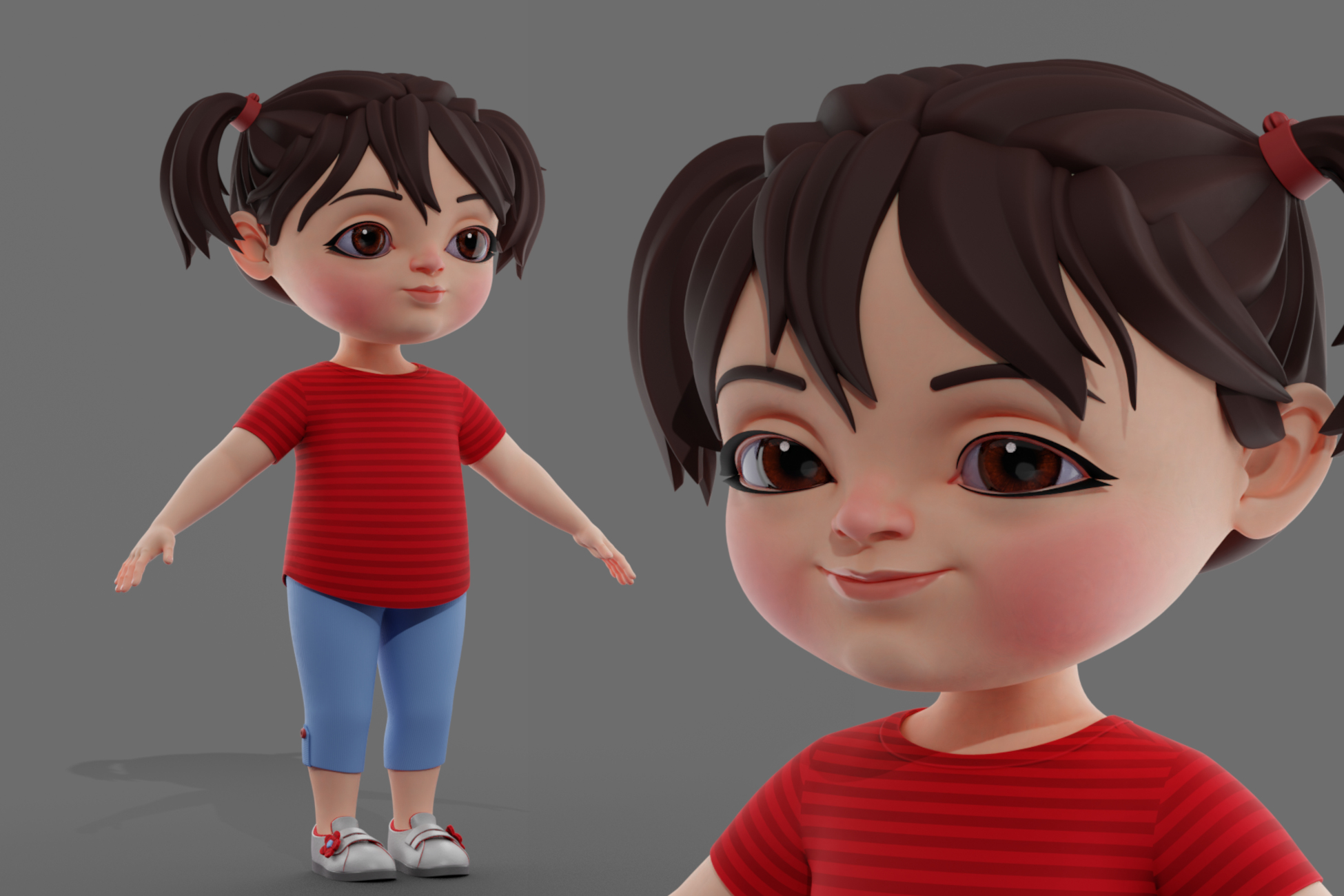 3D Little Girl model - TurboSquid 1767564