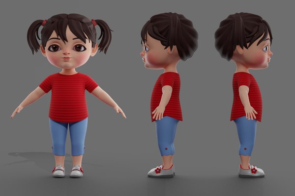 3D Little Girl model - TurboSquid 1767564