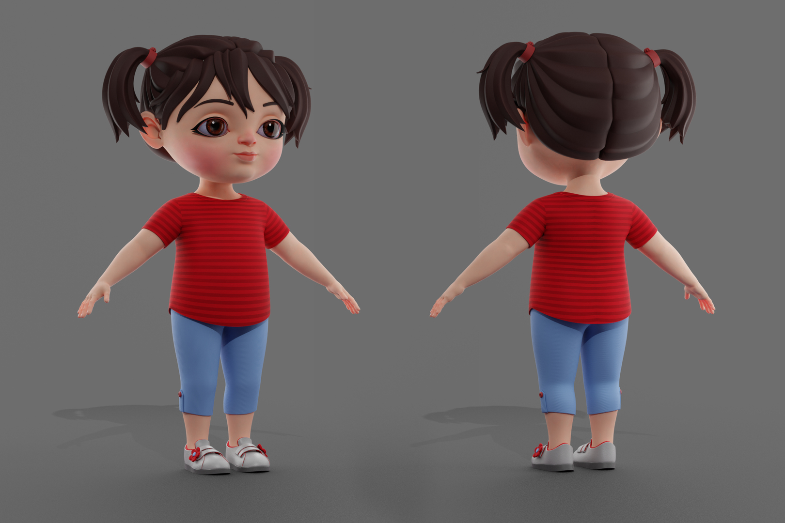 3D Little Girl model - TurboSquid 1767564