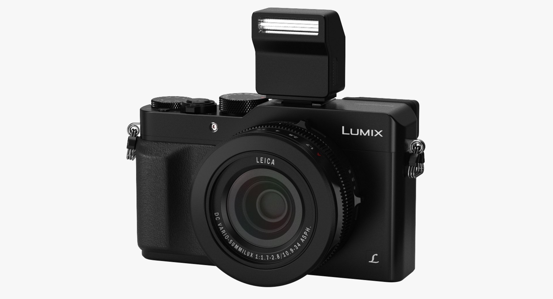 Digital Camera Panasonic LX100 Black 3D Model 3D model preview