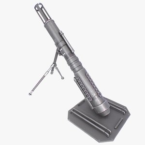 3D Scifi mortar