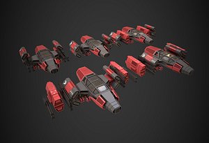 3D Modular Space Ship Eleven