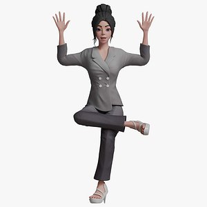 Character BusinessWoman Stylized 3D