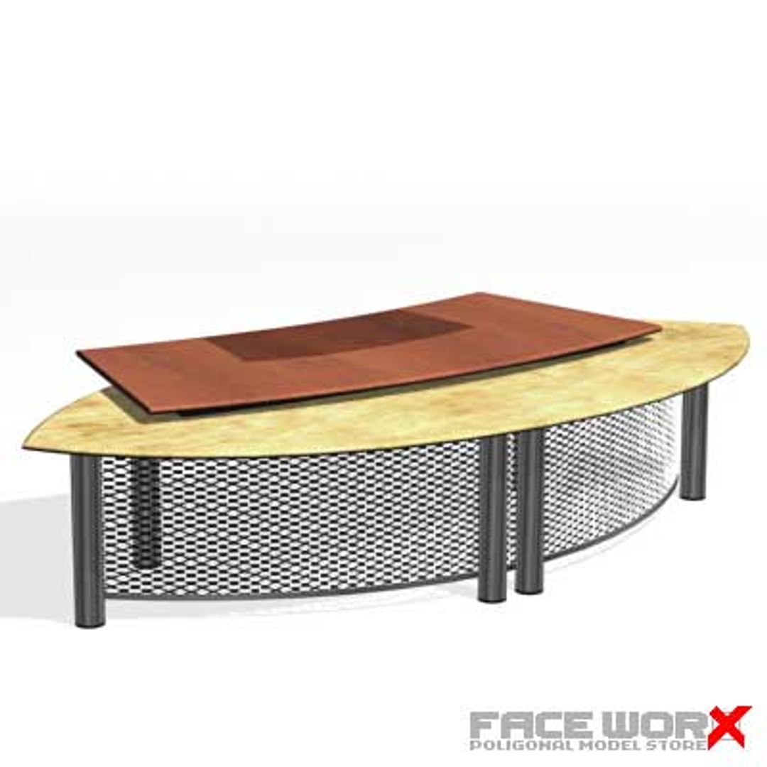Desk Executive 3d Model