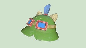 Teemo Helmet 02 Cartoon Dirt - Character Fashion Design