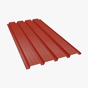 3D Corrugated Steel Roofing Plate
