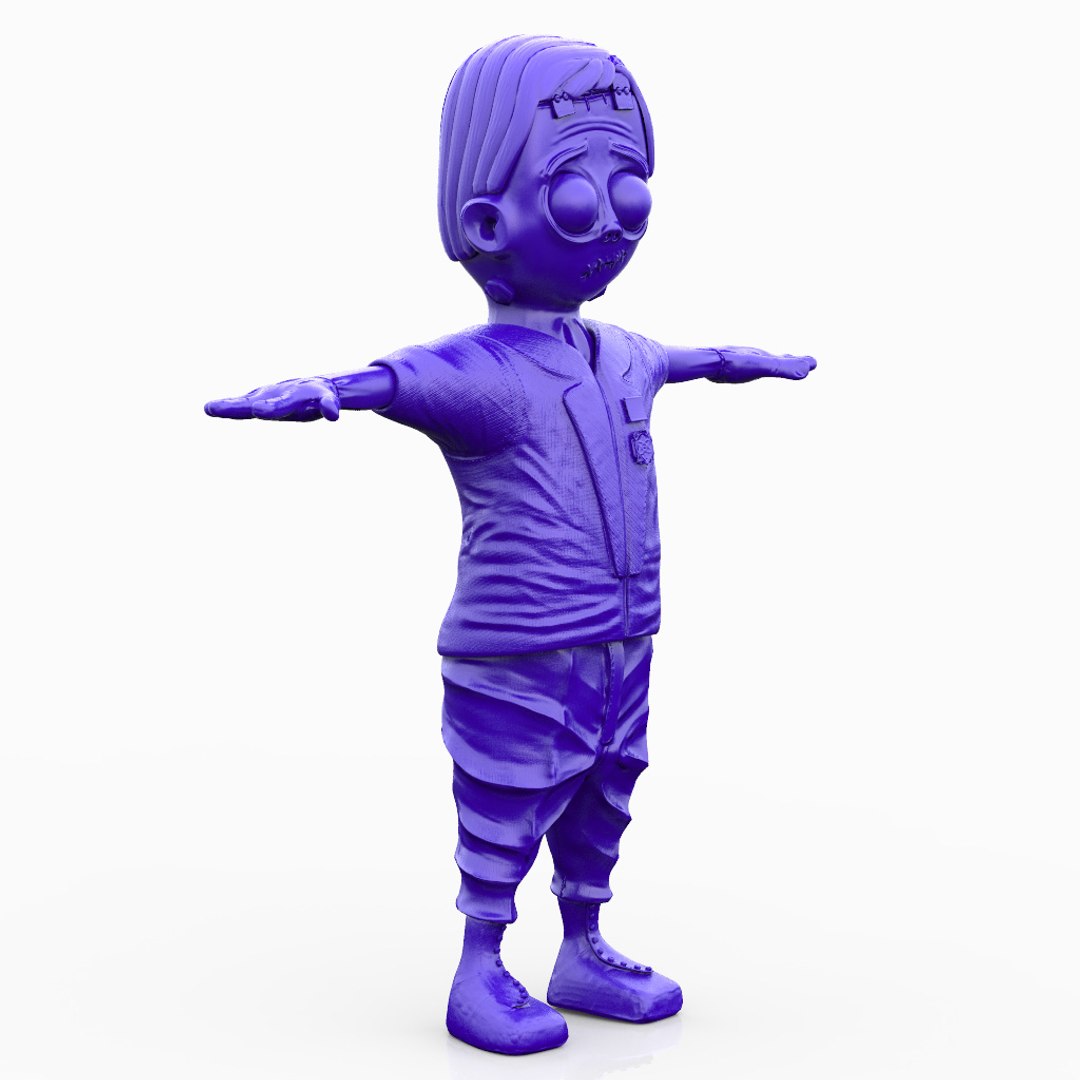 3d model cartoony frankenstein s monster