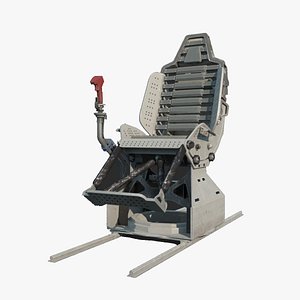 3D model Future science fiction spacecraft seats