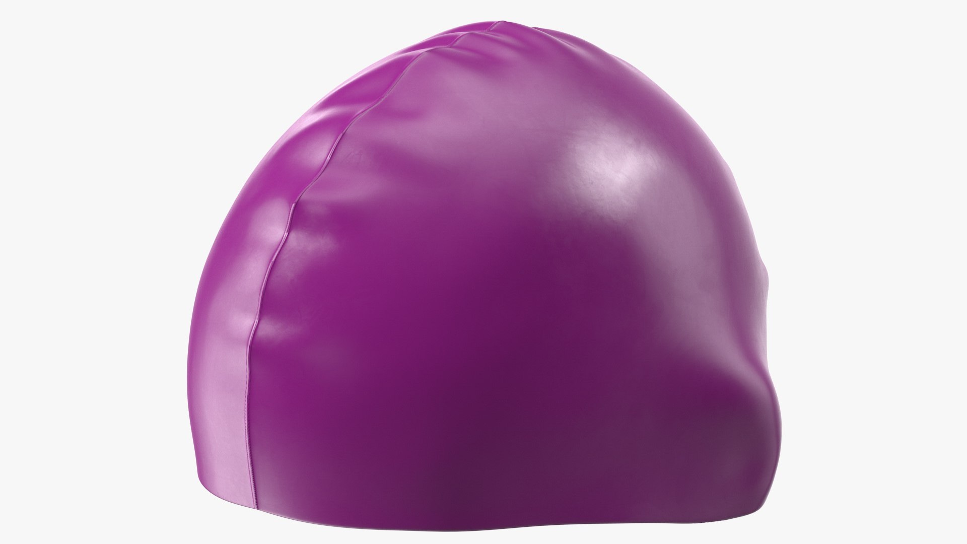 Waterproof Silicone Swim Cap 3D model preview