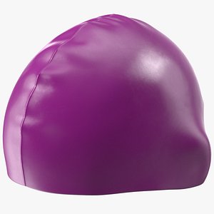 waterproof silicone swim cap 3D model