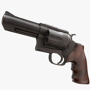 Revolver - Low Poly Model for Real Time