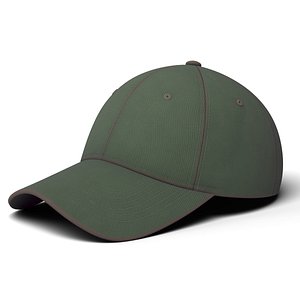 3D Baseball Cap 04 model