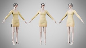 Dress 54 Sweet Corn 3D model