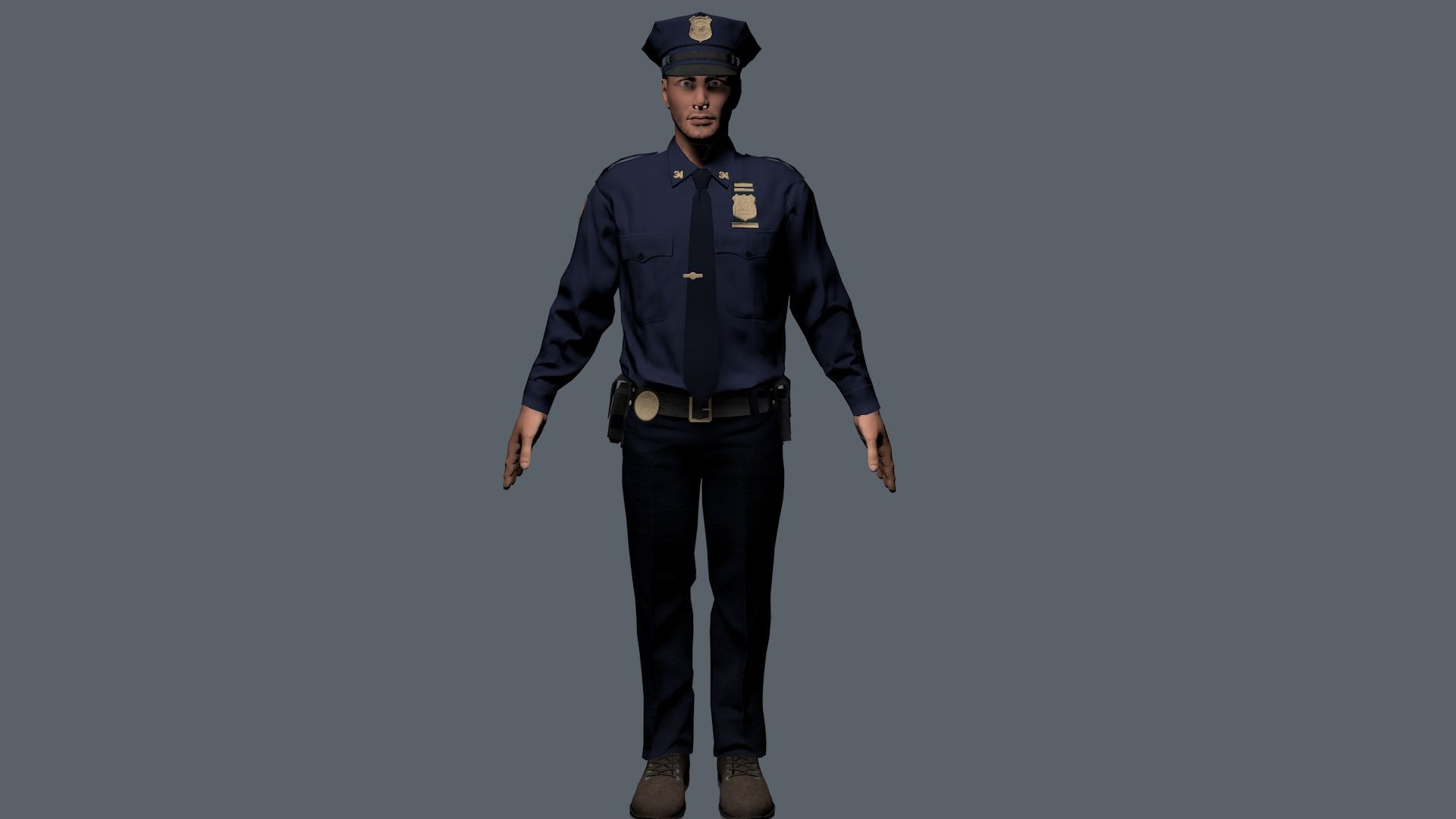 Police 3d model