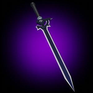 Kirito Sword  Elucidator Sword Art Online 3D model
