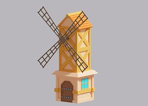 Cartoon Simpe Windmill
