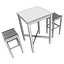 Table de pub avec tabourets